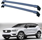 WeiYH Auto Dachreling Bars Rack für Volvo XC40 2017-2023 (536), Anti-Rost Koffer Gepäck Frame Travel Rack Cargo Railing Rack, Dachgepäckträger Rails